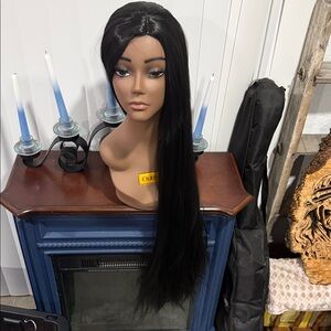 40” Sleek Black Women's Hair Wig